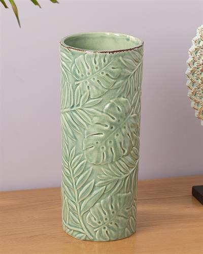 Tropical Ваза 12.7x12.7x30.5 см Зелен