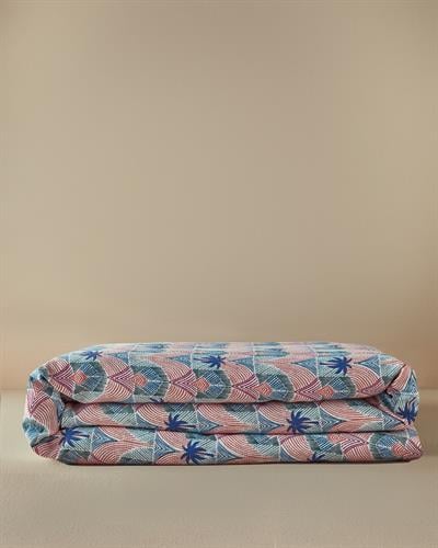 Tropical Palm Одеяло Пике Единичен С щампа 150x220 см Син