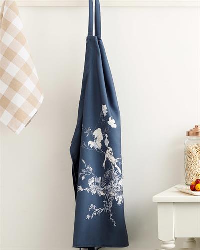 Tual Кухненска Престилка Регулируем Полиестер 65x75 см Бял - Син