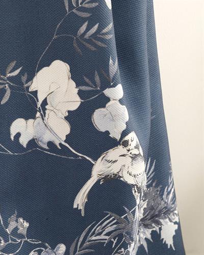 Tual Кухненска Престилка Регулируем Полиестер 65x75 см Бял - Син