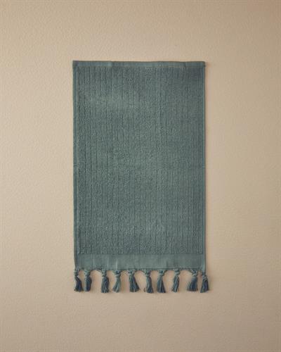 Tuffy Stripe Кърпа За Ръце С ресни Памучен 30x45 см Зелен