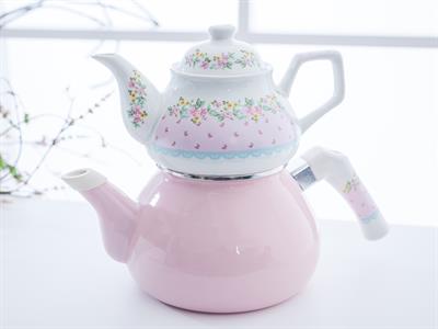 Tulip ЧАЙНИК Емайлиран . Pink