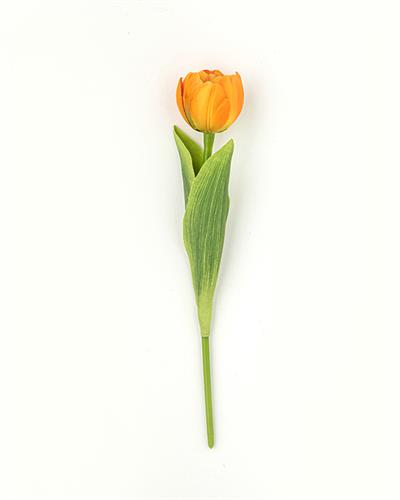 Tulip Изкуствено Цвете Един Стрък 27,5 cm Оранжев