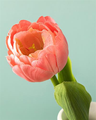 Tulip Изкуствено Цвете Един Стрък 27,5 cm Розов