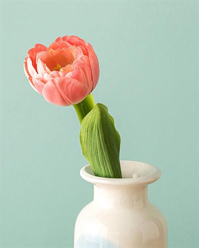 Tulip Изкуствено Цвете Един Стрък 27,5 cm Розов