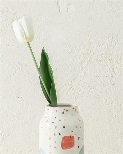 Tulip Garden Изкуствено Цвете Един Стрък 45 см Бял