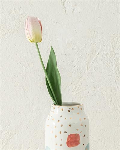 Tulip Garden Изкуствено Цвете Един Стрък 45 см Светловиолетов