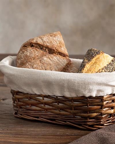 Tulita Кошница За Хляб Върба 26x13 см Бежов