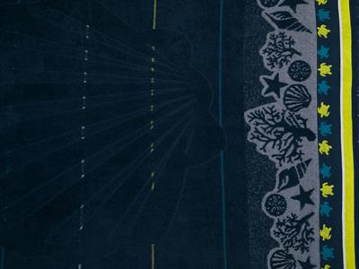 Turtle ПЛАЖНА ХАВЛИЯ Жакардов 80x150 cm Dark Blue