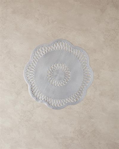 Tuscan Подложки За Хранене 2 бр. Pvc 38 см Сребърен.