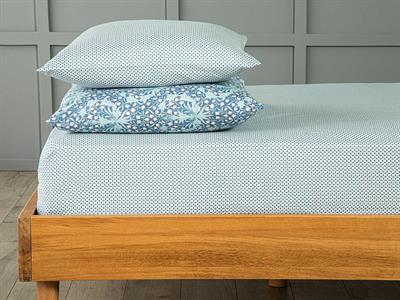 Twin Palms Чаршафи Двоен Размер, Лесно За Гладене, Селедон, 240 X 260 Cm