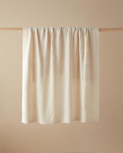 Twine Шал За Диван 130x170 см Светло каменно сив