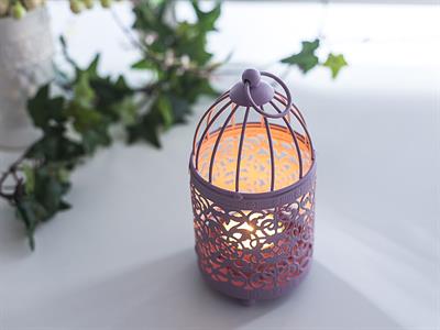 Uma СВЕЩНИК Ковано желязо . Lilac.