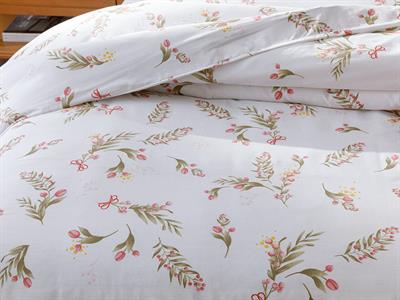 Under the Mistletoe СПАЛНО БЕЛЬО КОМПЛЕ За един човек Памучен 160x220 cm червен