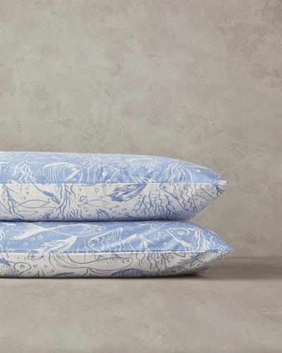 Cotton 2 pcs Pillow Case 50x70 cm Dark Blue