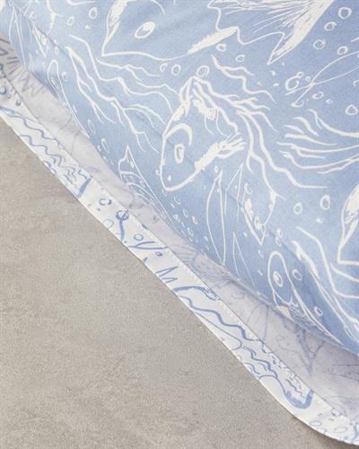 Cotton 2 pcs Pillow Case 50x70 cm Dark Blue