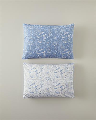 Cotton 2 pcs Pillow Case 50x70 cm Dark Blue