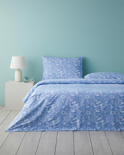 Underwater Wonders Спален Комплект Двоен Памучен 200x220 см Тъмносин