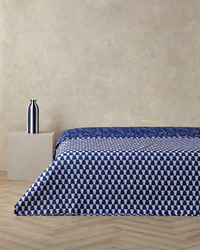 Underwater Wonders Многофункционално Покривало Двоен 200x220 см Тъмносин