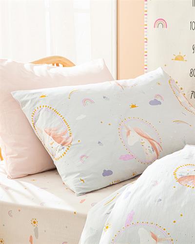 Unicorn Детско Спално Бельо Памучен, Розово, 160 X 220 Cm