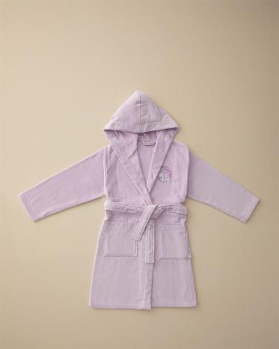 Unicorn Детски Халат За Баня Кадифе 6-8 години Лилав
