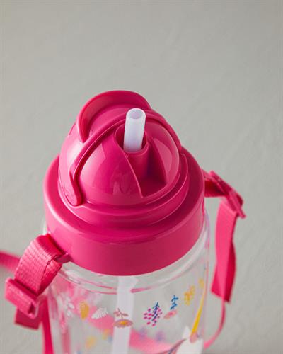 Unicorn Детска Бутилка За Вода С Презрамки, Tritan, Розово, 500 Ml