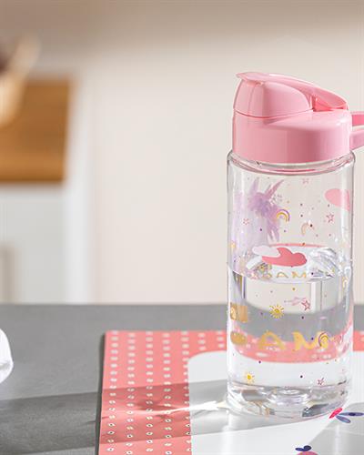 Unicorn Детска Бутилка За Вода Момиче, Tritan, Розово, 500 Ml