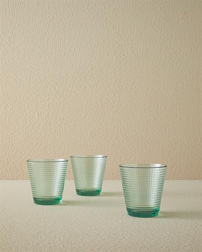 Unique Чаша За Безалкохолно 3 Бр., Стъкло, Зелено, 250 Ml