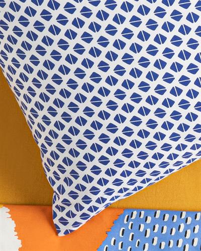 Unique Trine Кълъфка За Възглавни Единичен, Памучен, Тъмно Синьо, 50 X 70 Cm