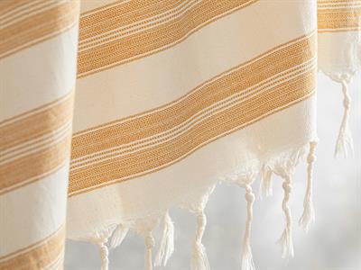 Urban Пештемал На Райета, Памучен, Жълто, 90 X 160 Cm