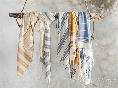 Urban Пештемал На Райета, Памучен, Жълто, 90 X 160 Cm