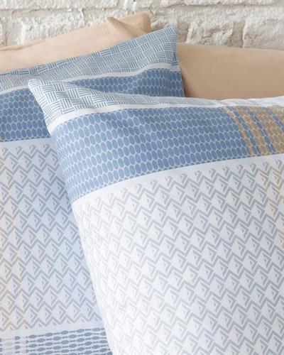 Urban Check Калъфка За Възглавница 2 бр. Памучен 50x70 см Син