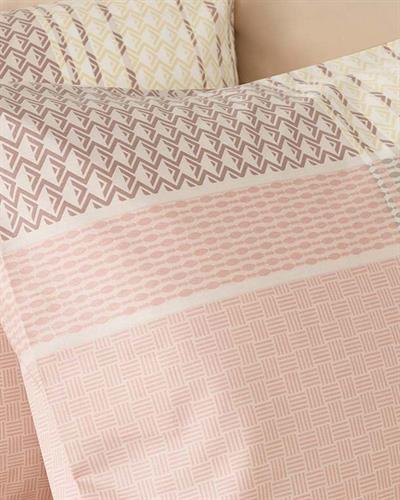 Urban Check Калъфка За Възглавница 2 бр. Памучен 50x70 см Розов