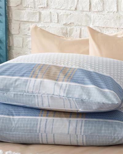 Urban Check Калъфка За Възглавница 2 бр. Памучен 50x70 см Син