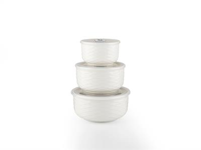 Urban Floral КУТИЯ ЗА СЪХРАНЕНИЕ 3 бр. New Bone 10 - 12 - 14 cm White