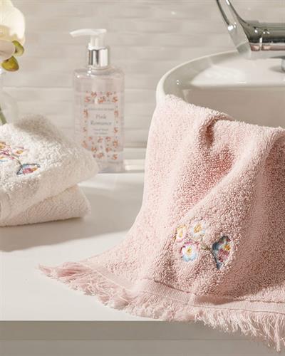 Urban Floral Кърпа За Ръце С бродерия 30x45 см Светлорозов..