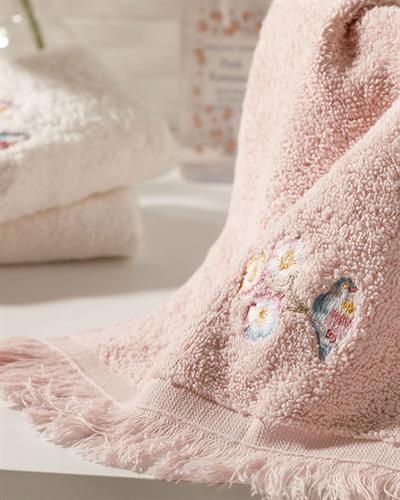 Urban Floral Кърпа За Ръце С бродерия 30x45 см Светлорозов..