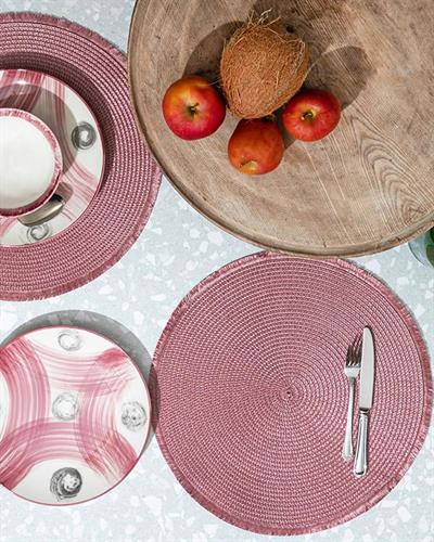 Urban Folk Подложки За Хранене 2 бр. Полипропилен 38 см Дамсон