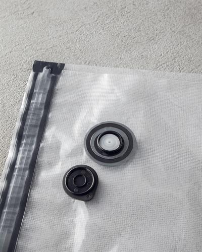 Vacuum Pro Lock Кутия За Съхранение 7 части с вакуумно устройство Стъкло 800 + 1380 + 2600 мл Чере