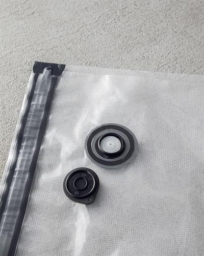 Vacuum Pro Lock Кутия За Съхранение 7 части с вакуумно устройство Стъкло 820 + 1550 + 2700 мл Чере