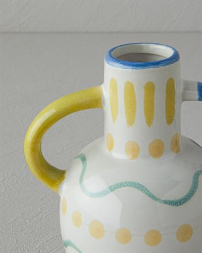 Valencia Ваза Каменна керамика 12,5x9,5x16 см Многоцветен