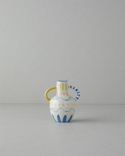 Valencia Ваза Каменна керамика 12,5x9,5x16 см Многоцветен