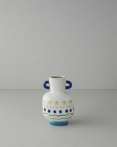 Valencia Ваза Каменна керамика 15x10x23 см. Многоцветен