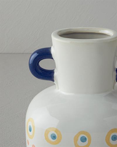 Valencia Ваза Каменна керамика 15x10x23 см. Многоцветен