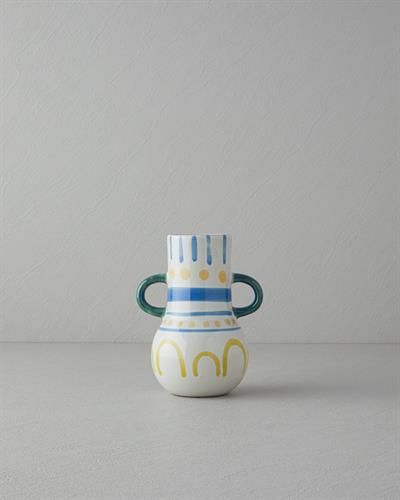 Valencia Ваза Каменна керамика 15x12x19 см Многоцветен