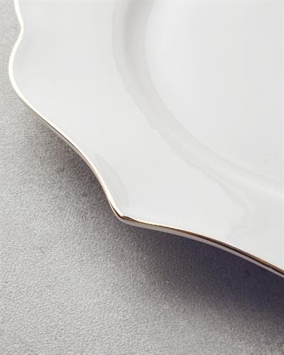 Valencia Комплект За Хранене Костен порцелан 27 части за 6 души Златен