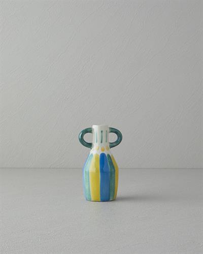 Valencia Ваза Каменна керамика 9x7,5x15 см. Многоцветен