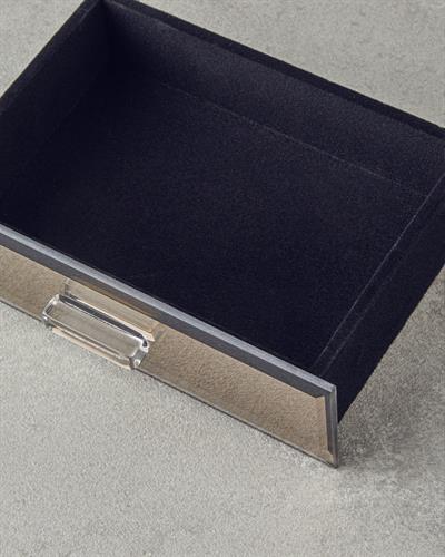 Valeria Glass With Mirror Decorative Box 17x12x9,5 Bronze