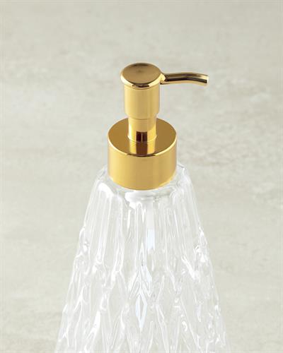 Valeria Glass Liquid Soap Dispense 10x22 cm Transparent
