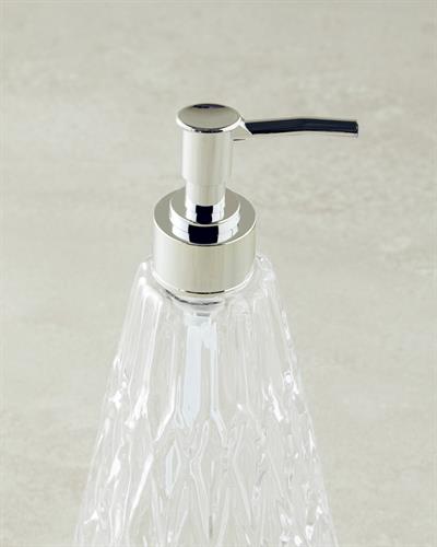 Valeria Glass Liquid Soap Dispense 10x22 cm Gold